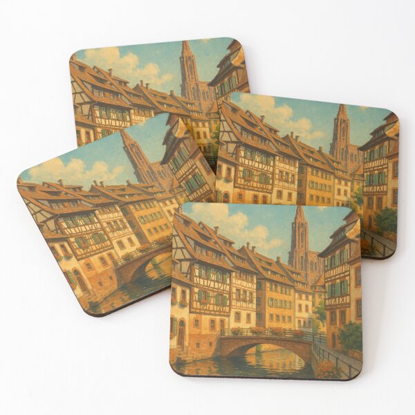 Item preview, Strasbourg Canal and Cathedral – Alsace Historic Charm designed and sold by Places On Earth.