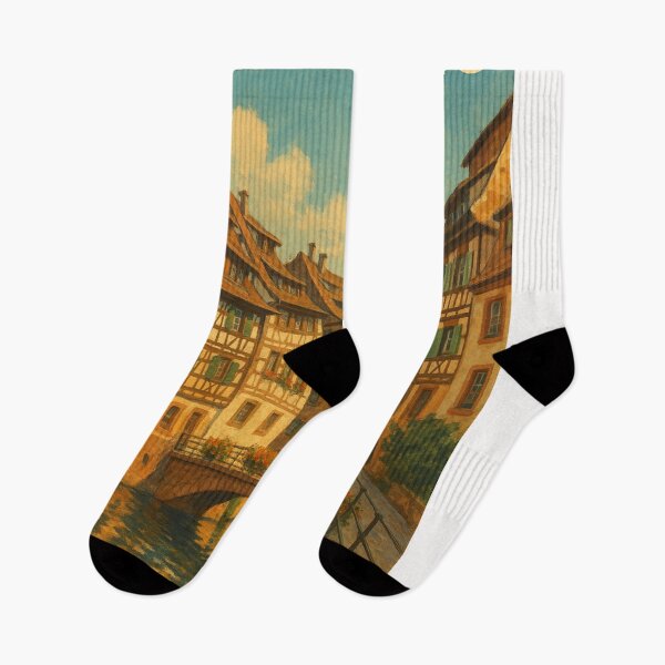 Item preview, Strasbourg Canal and Cathedral – Alsace Historic Charm designed and sold by Places On Earth.