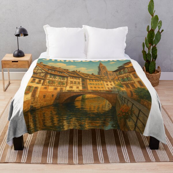 Item preview, Strasbourg Canal and Cathedral – Alsace Historic Charm designed and sold by Places On Earth.