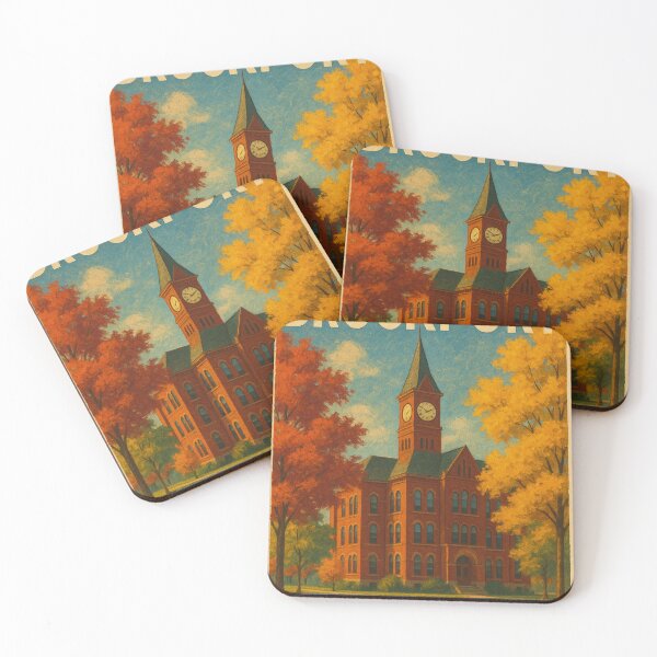 Item preview, SUNY Brockport Clocktower in Autumn Colors designed and sold by Places On Earth.