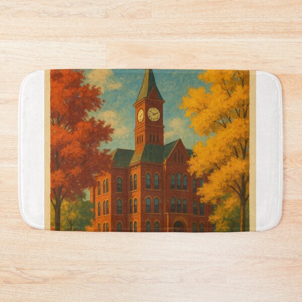 Item preview, SUNY Brockport Clocktower in Autumn Colors designed and sold by Places On Earth.
