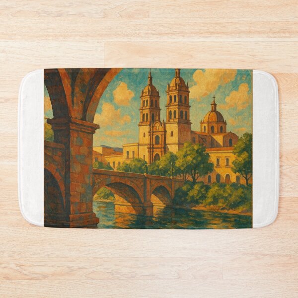 Item preview, Durango Cathedral Framed by Stone Bridge Arch designed and sold by Places On Earth.