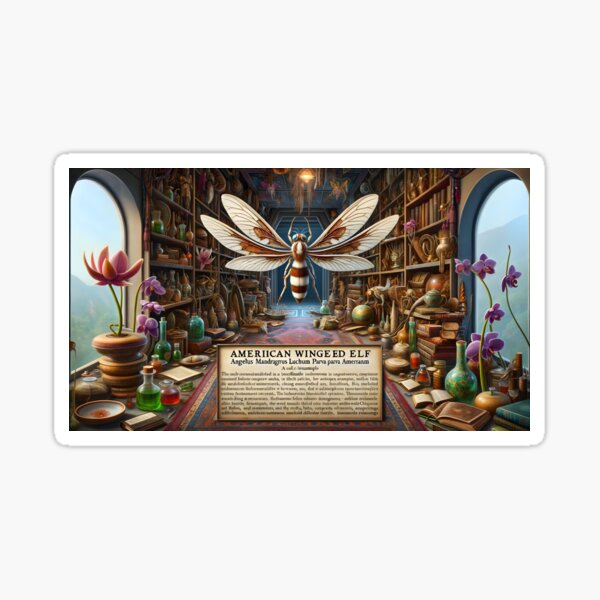 Item preview, The image of an American winged elf designed and sold by Sistem Admin - Barbara.