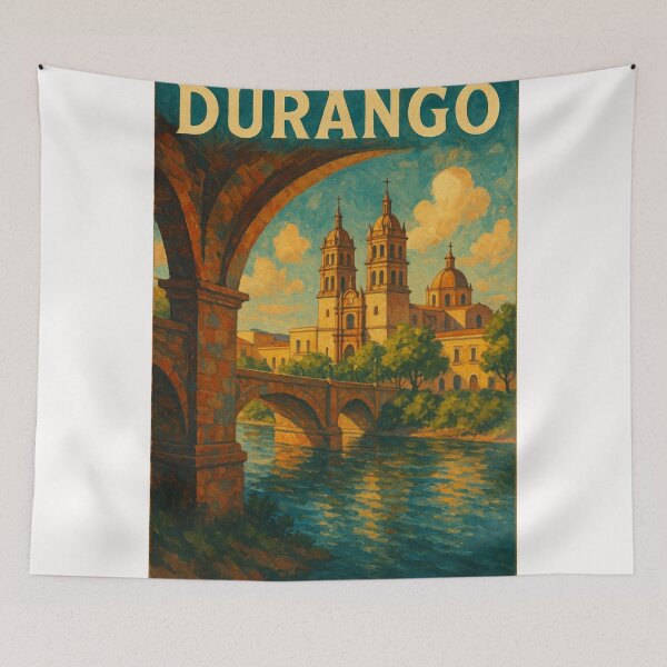 Item preview, Durango Cathedral Framed by Stone Bridge Arch designed and sold by Places On Earth.