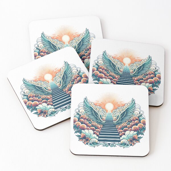Item preview, Superhero angel stairs with colors angel wings ,Angel,angel art,divine power,Superhero designed and sold by Expressions-Sel.