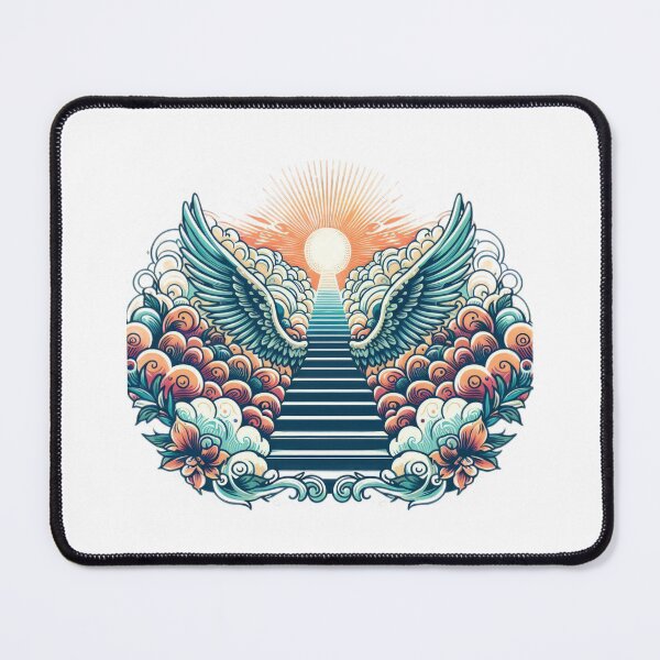 Item preview, Superhero angel stairs with colors angel wings ,Angel,angel art,divine power,Superhero designed and sold by Expressions-Sel.