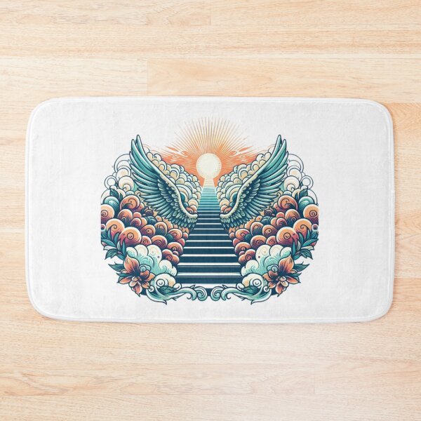 Item preview, Superhero angel stairs with colors angel wings ,Angel,angel art,divine power,Superhero designed and sold by Expressions-Sel.