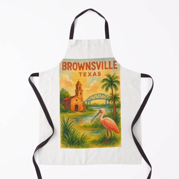 Item preview, Brownsville Texas – Chapel, Spoonbill and River designed and sold by Places On Earth.