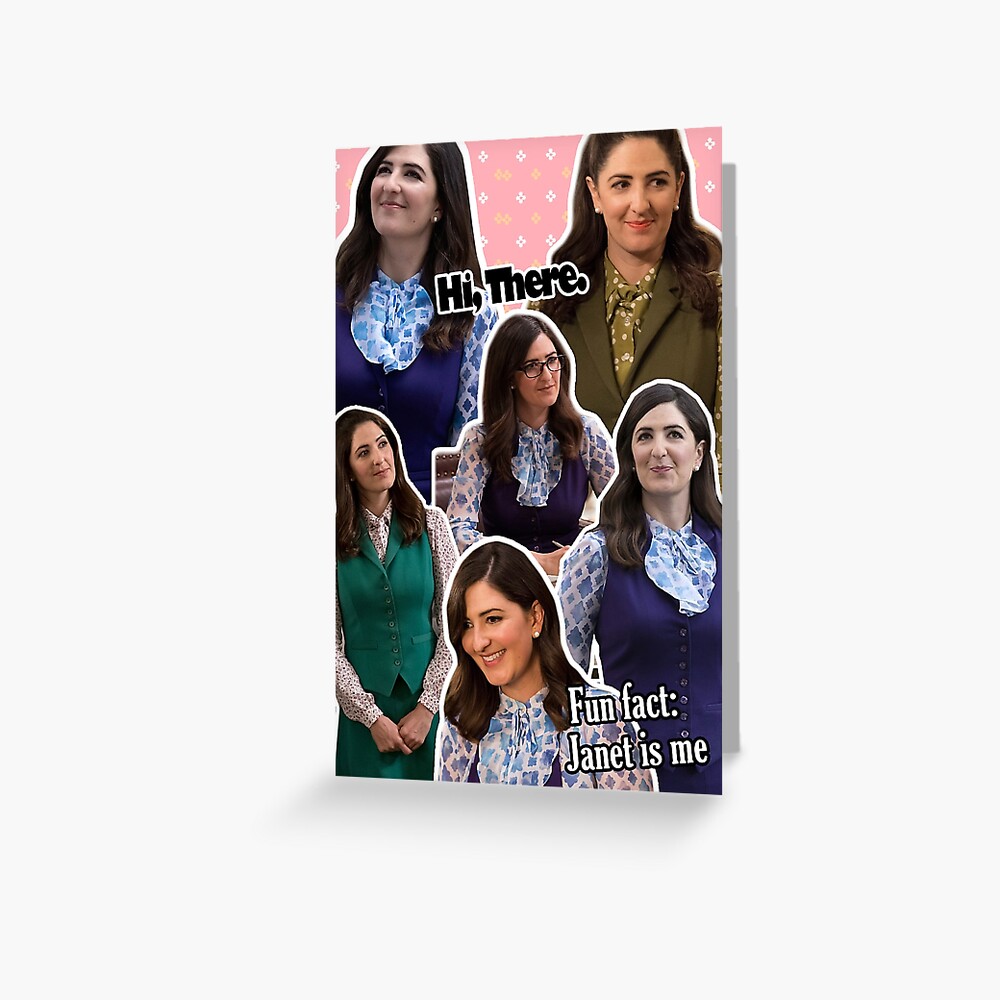 "janet" Greeting Card for Sale by aluap106 | Redbubble