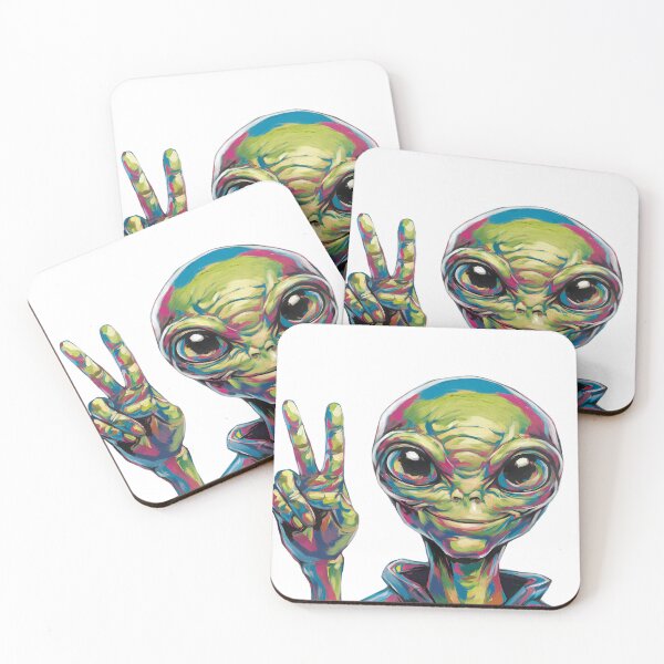 Item preview, Un extraterrestre verde invocando la paz designed and sold by Joseph Hail.