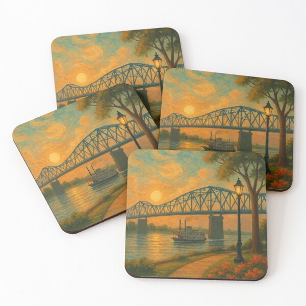 Item preview, Owensboro Kentucky – Steamboat and Sunset Bridge designed and sold by Places On Earth.
