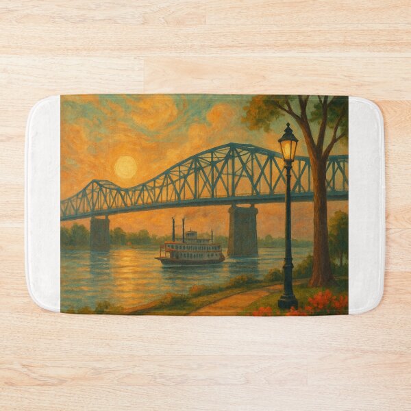 Item preview, Owensboro Kentucky – Steamboat and Sunset Bridge designed and sold by Places On Earth.