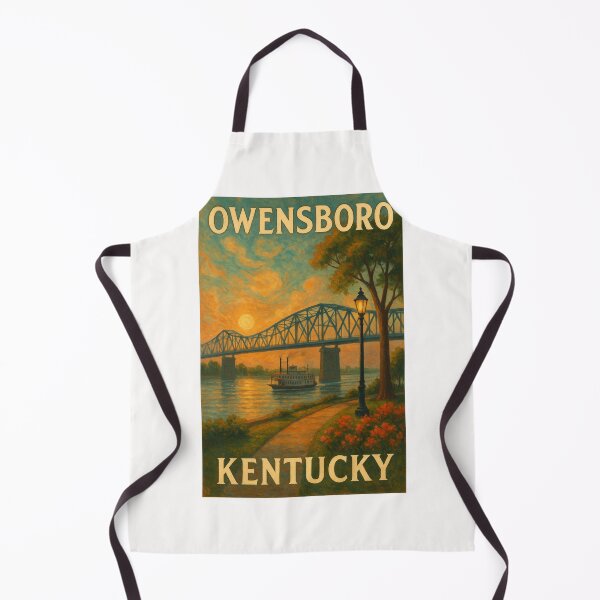Item preview, Owensboro Kentucky – Steamboat and Sunset Bridge designed and sold by Places On Earth.
