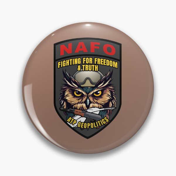 Item preview, ATP Geopolitics NAFO Owl Patches designed and sold by ATP Geopolitics.