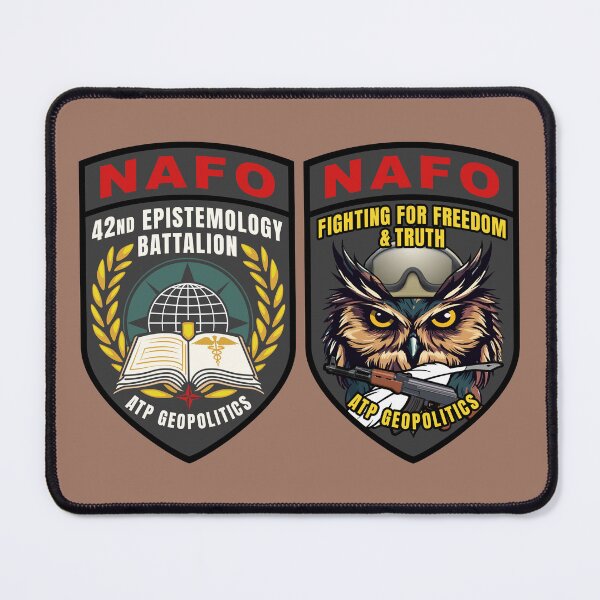 Item preview, ATP Geopolitics NAFO Owl Patches designed and sold by ATP Geopolitics.