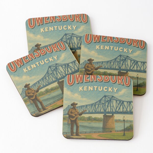 Item preview, Owensboro Kentucky – Bridge and Bluegrass Music Statue designed and sold by Places On Earth.