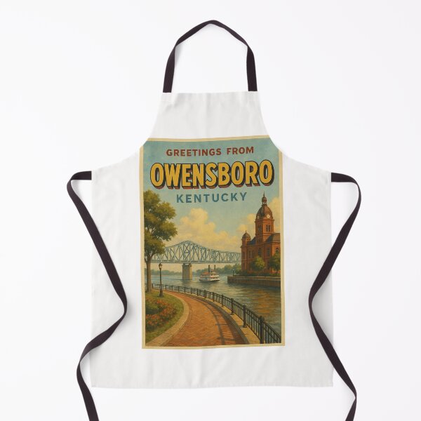 Item preview, Greetings from Owensboro – Historic Riverfront View designed and sold by Places On Earth.