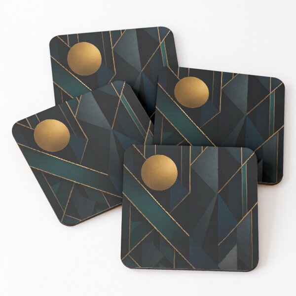 Item preview, Golden Axis: Art Deco Geometry designed and sold by AbstractAnom.