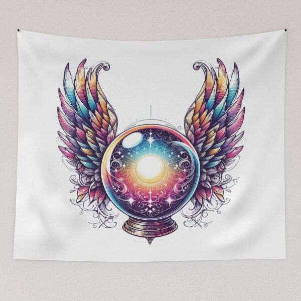 Item preview, Superhero colorful angel sphere with angel wings,Angel,angel art,divine power,Superhero designed and sold by Expressions-Sel.