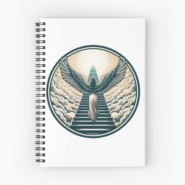 Item preview, Superhero angel walks up the stairs to heaven,Angel,angel art,divine power,Superhero designed and sold by Expressions-Sel.