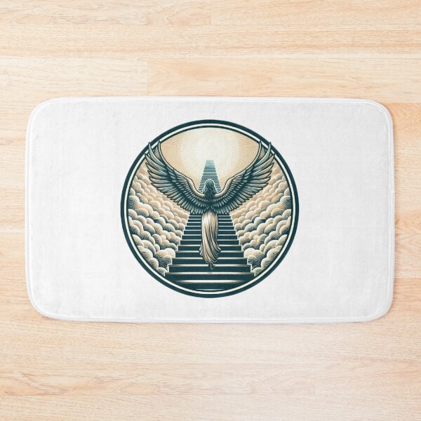 Item preview, Superhero angel walks up the stairs to heaven,Angel,angel art,divine power,Superhero designed and sold by Expressions-Sel.