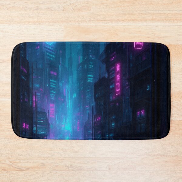 Item preview, Neon Abyss: Cyberpunk City View designed and sold by AbstractAnom.