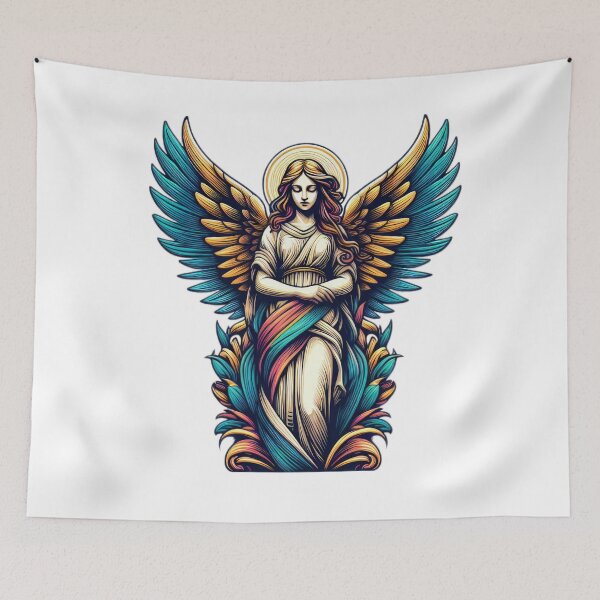 Item preview, Superhero angel with colorful wings,Angel,angel art,divine power,Superhero designed and sold by Expressions-Sel.