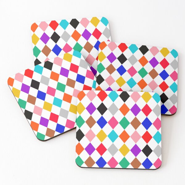 Item preview, Multicolored Harlequin Diamonds Pattern Design  designed and sold by PatternTitan.