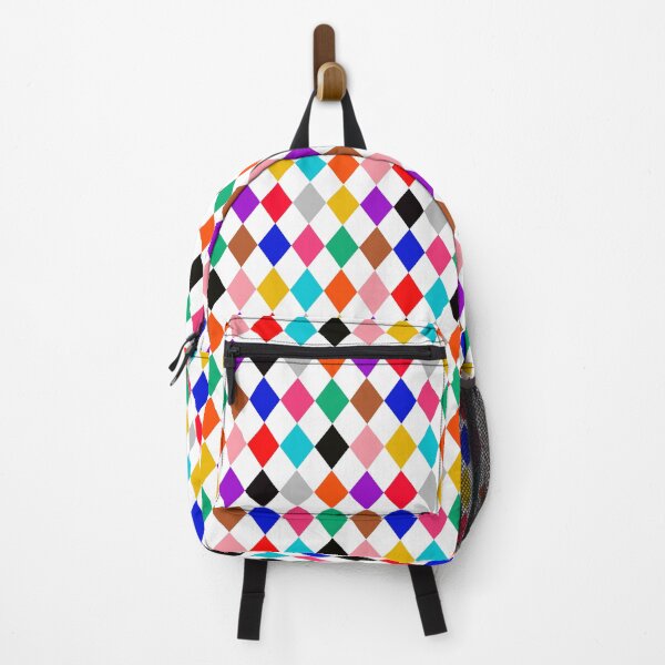 Item preview, Multicolored Harlequin Diamonds Pattern Design designed and sold by PatternTitan.