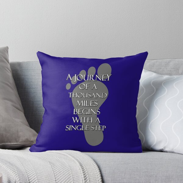 Item preview, A Journey of a Thousand Miles Begins with a Single Step – Outdoor Adventure Quote designed and sold by ArtsyExplorer.