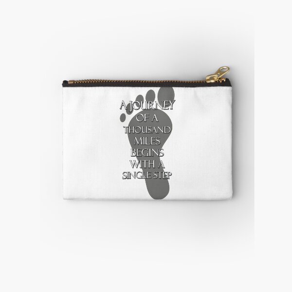 Item preview, A Journey of a Thousand Miles Begins with a Single Step – Outdoor Adventure Quote designed and sold by ArtsyExplorer.