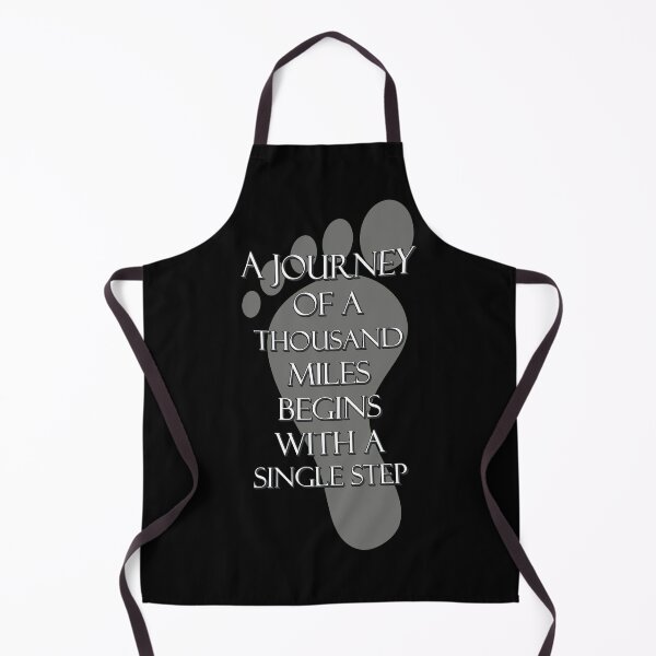 Item preview, A Journey of a Thousand Miles Begins with a Single Step – Outdoor Adventure Quote designed and sold by ArtsyExplorer.