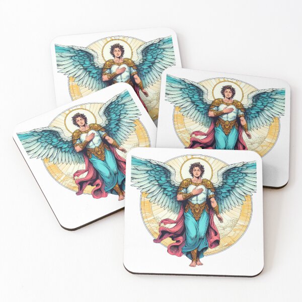 Item preview, Superhero Archangel Michael with angelic wings,Angel,angel art,divine power,Superhero designed and sold by Expressions-Sel.