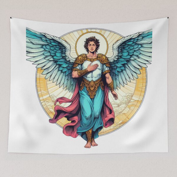 Item preview, Superhero Archangel Michael with angelic wings,Angel,angel art,divine power,Superhero designed and sold by Expressions-Sel.