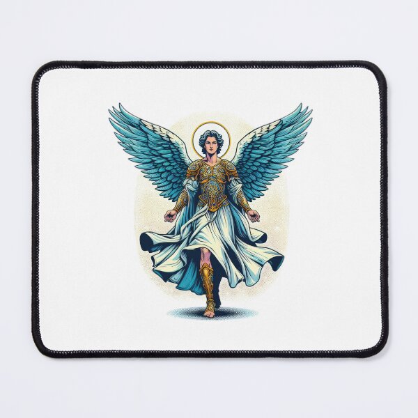 Item preview, Superhero Archangel Michael with blue angelic wings,Angel,angel art,divine power,Superhero designed and sold by Expressions-Sel.