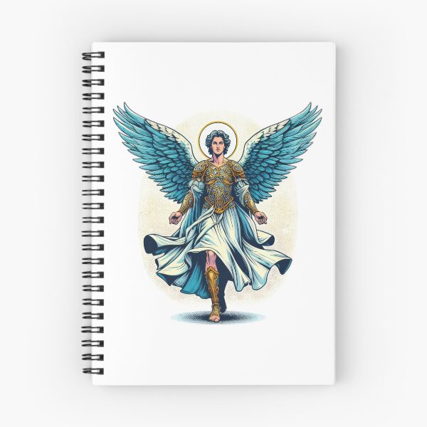 Item preview, Superhero Archangel Michael with blue angelic wings,Angel,angel art,divine power,Superhero designed and sold by Expressions-Sel.