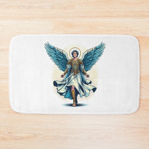 Item preview, Superhero Archangel Michael with blue angelic wings,Angel,angel art,divine power,Superhero designed and sold by Expressions-Sel.