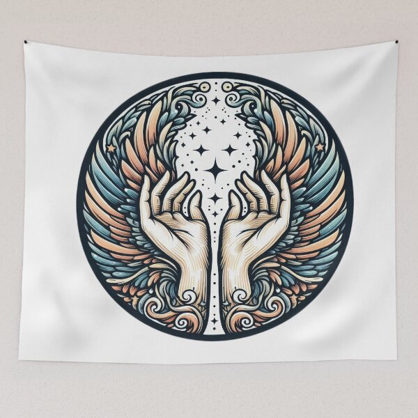 Item preview, Superhero angelic hands with angelic wings,Angel,angel art,divine power,Superhero designed and sold by Expressions-Sel.