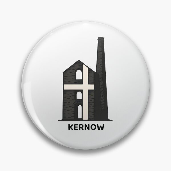 Item preview, “Kernow” – Cornish Pride Design with St. Piran’s Flag and Engine House designed and sold by celtveor.