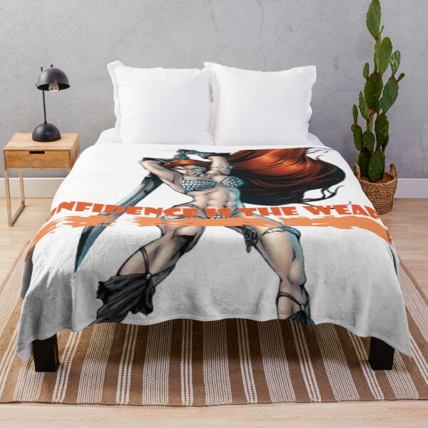 Item preview, Confidence Is the Weapon – Red-Haired Anime Warrior Girl Art designed and sold by GraphixKing999.