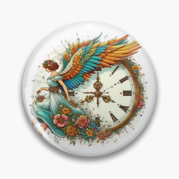 Item preview, Superhero angel woman with angelic wings and a watch,Angel,angel art,divine power,Superhero designed and sold by Expressions-Sel.