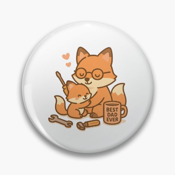 Item preview, Fox Dad Hugging Cub with Tools designed and sold by Daniel-DL.