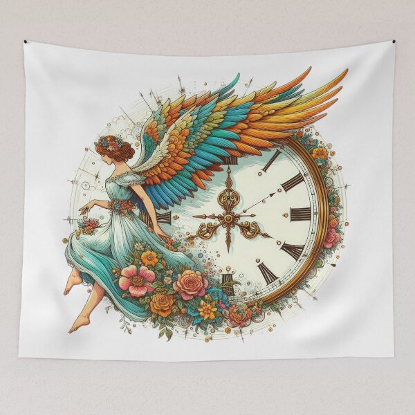 Item preview, Superhero angel woman with angelic wings and a watch,Angel,angel art,divine power,Superhero designed and sold by Expressions-Sel.