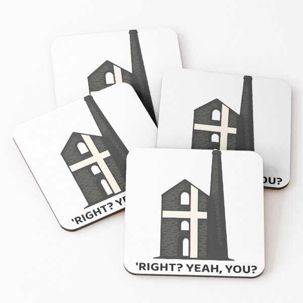 Item preview, “’Right? Yeah, You?” – Cornish Engine House Design with Local Dialect designed and sold by celtveor.