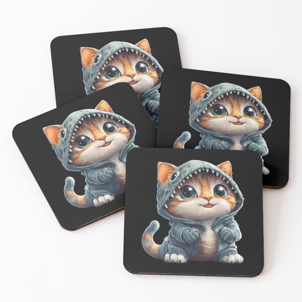 Artikelvorschau, Dinosaurier Katzen Shirt, Lustiges Katzen Shirt entworfen und verkauft von Sleepy Cat Design.