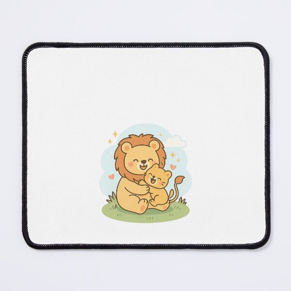 Item preview, Lion Dad & Cub – Playful Pounce designed and sold by Daniel-DL.