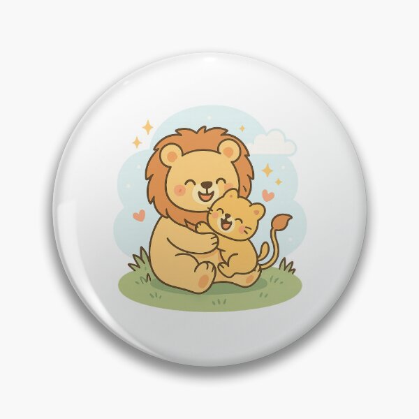 Item preview, Lion Dad & Cub – Playful Pounce designed and sold by Daniel-DL.