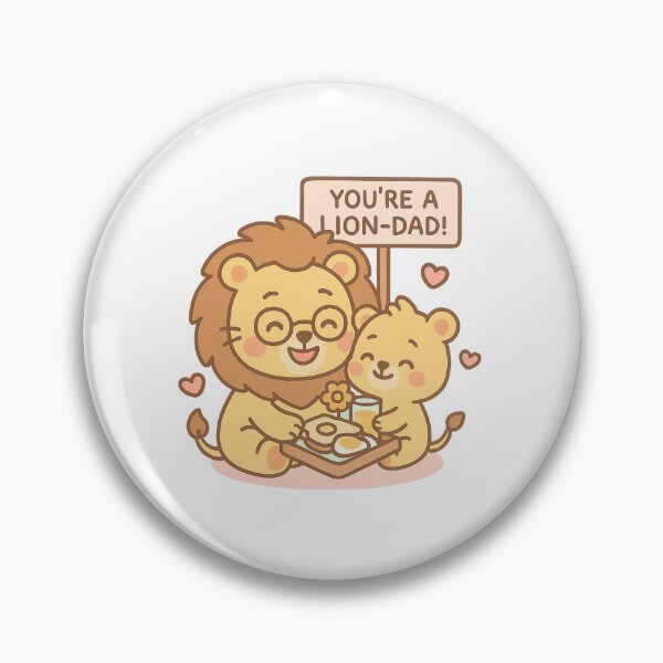 Item preview, Lion Dad and Cub with Breakfast Tray designed and sold by Daniel-DL.