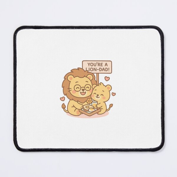 Item preview, Lion Dad and Cub with Breakfast Tray designed and sold by Daniel-DL.