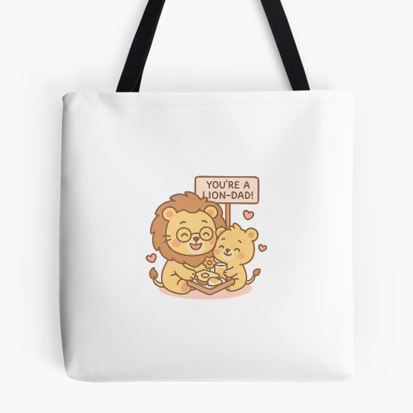Item preview, Lion Dad and Cub with Breakfast Tray designed and sold by Daniel-DL.